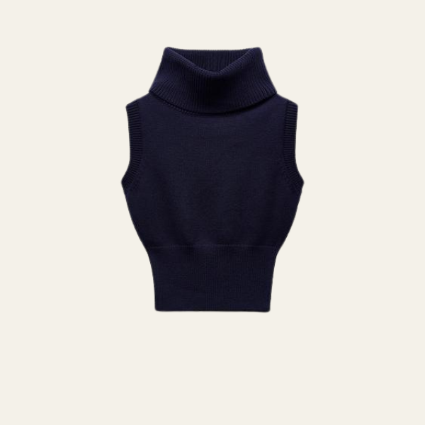 CAPRI BLUE KNIT GILET