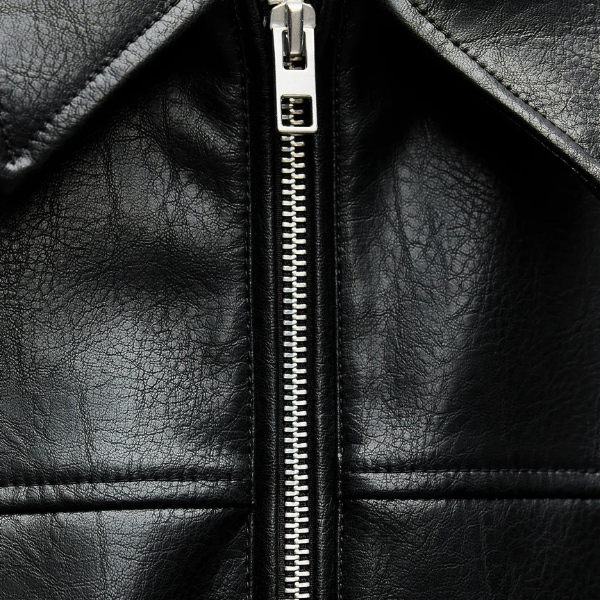 ROME FAUX LEATHER BOMBER