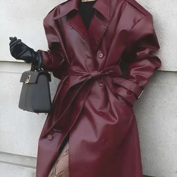 MONTE CARLO FAUX LEATHER COAT