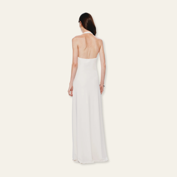 BEVERLY HILLS CUPRO MAXI DRESS