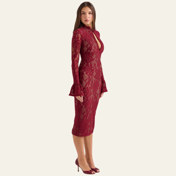 MADRID LACE MIDI DRESS