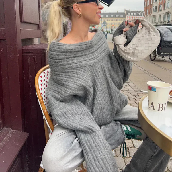 GENEVA OFF-SHOULDER SWEATER