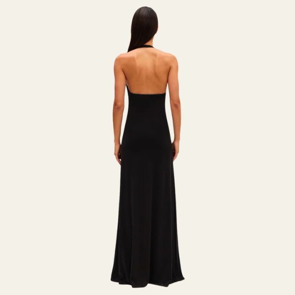 BEVERLY HILLS CUPRO MAXI DRESS