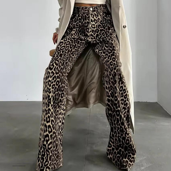 CANNES LEOPARD JEANS