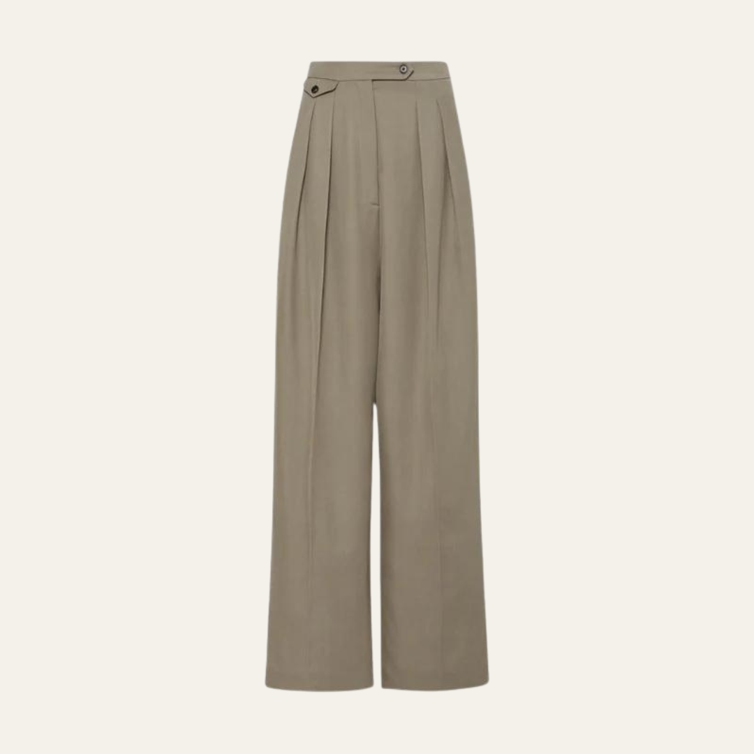 VIENNA WOOLEN OVERSIZED PANTALON