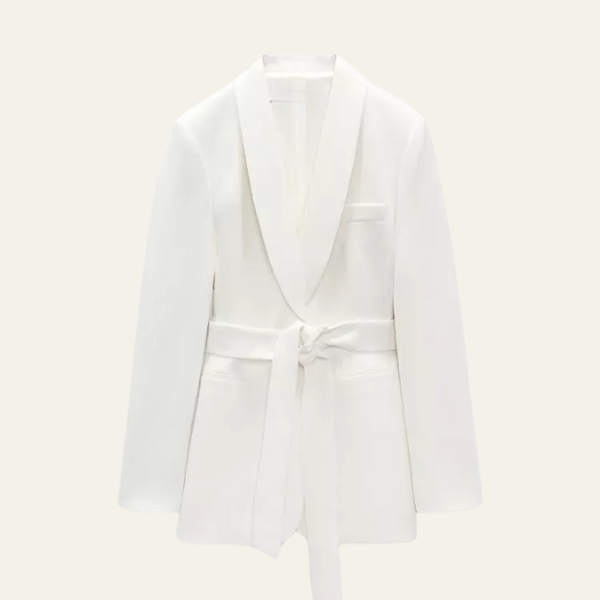 LONDON WHITE CHIQUE BLAZER SET