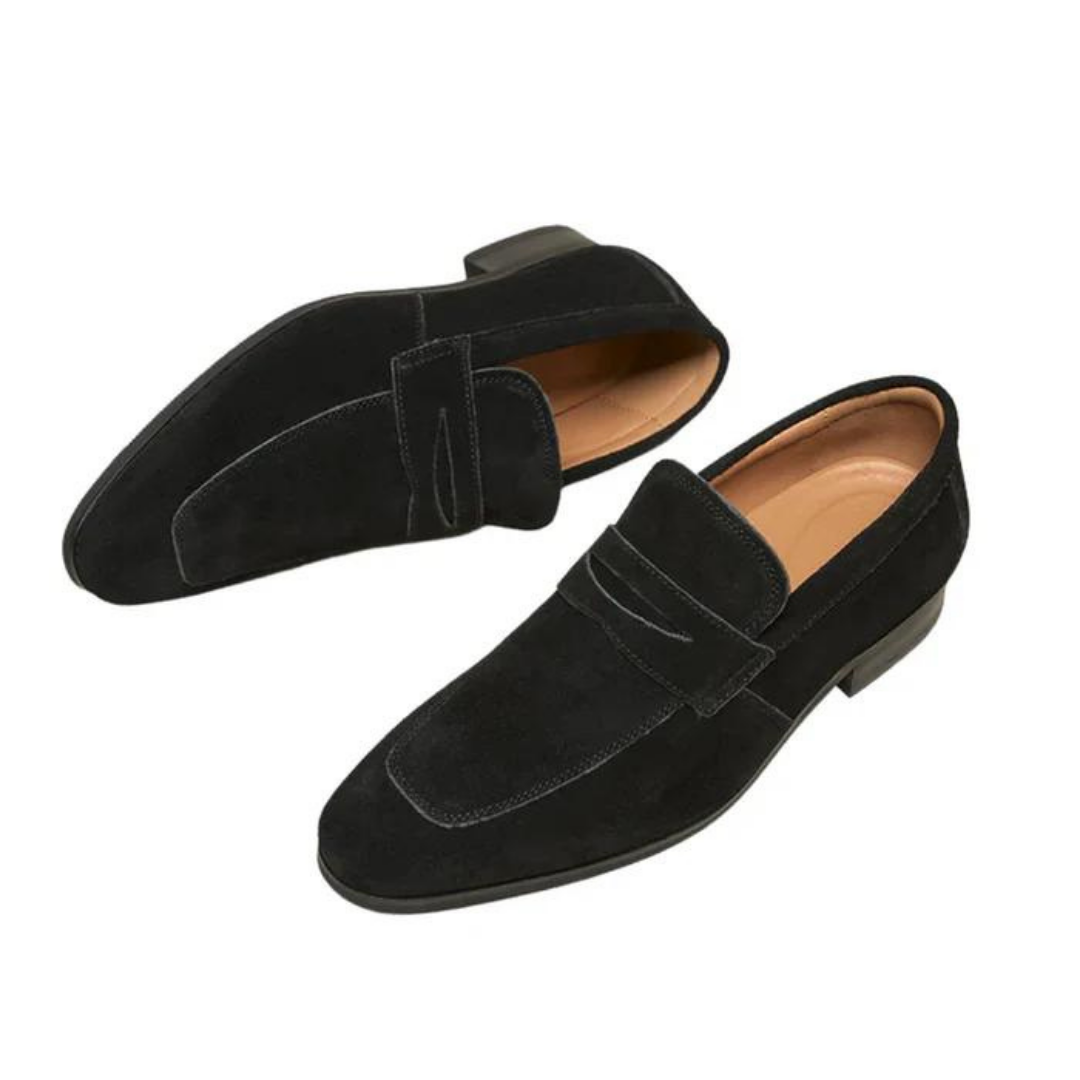 LUXEMBOURG SUEDE STRAP LOAFERS