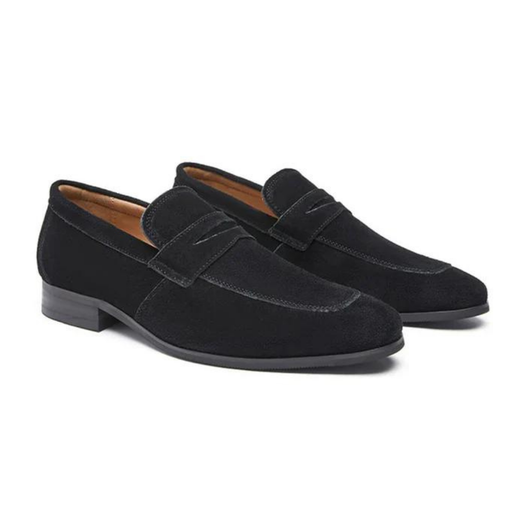 LUXEMBOURG SUEDE STRAP LOAFERS