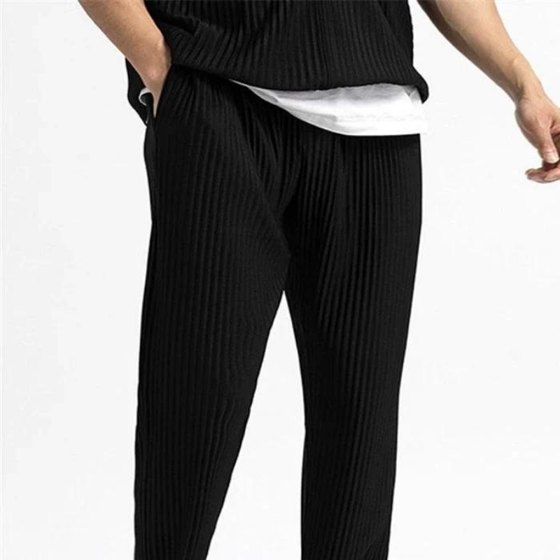 BARI RIBBED COTTON PANTALON